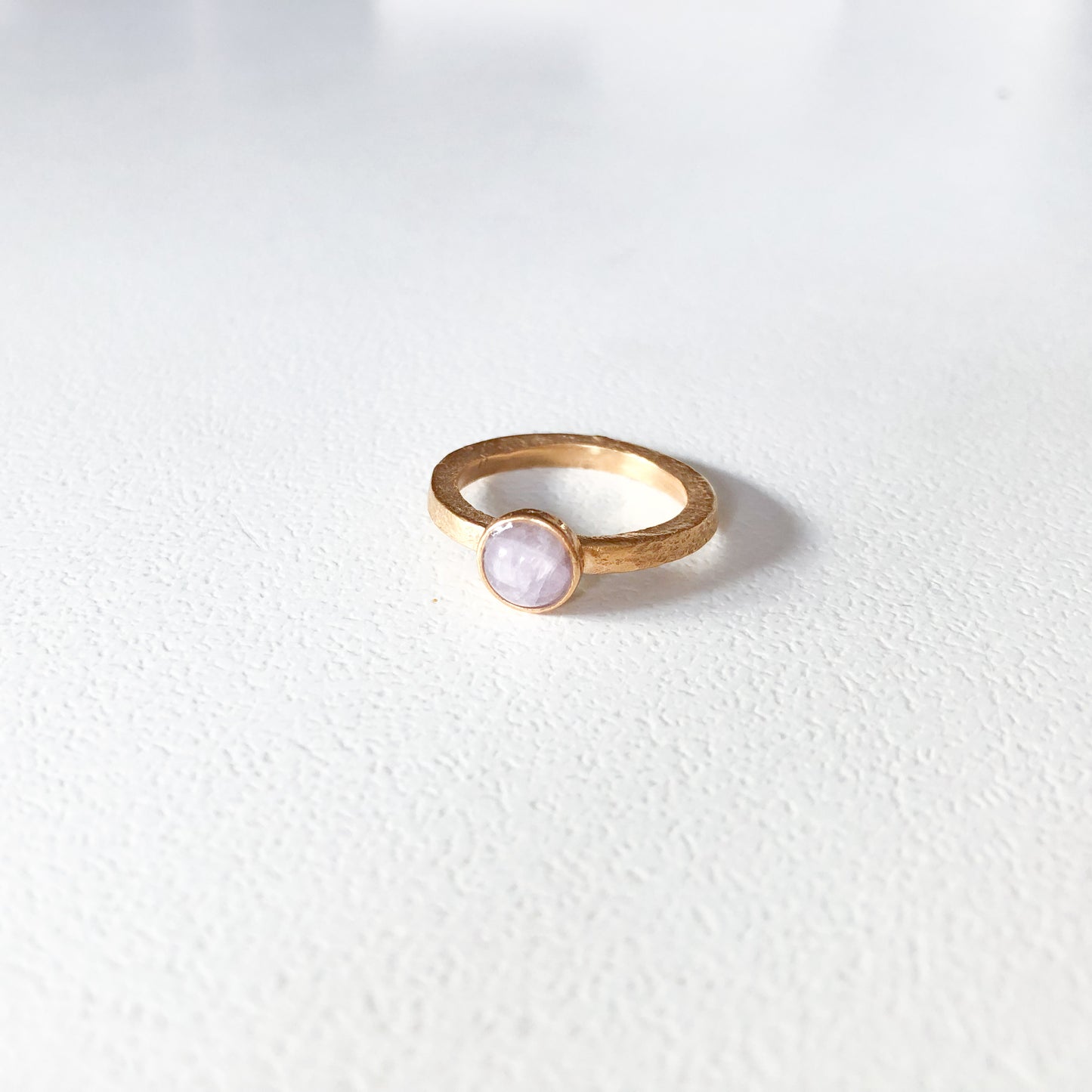 Cosmic ring with Kunzite